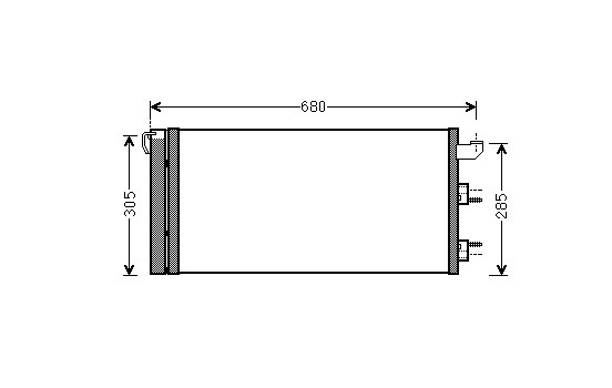Condenseur, climatisation 17005406 International Radiators