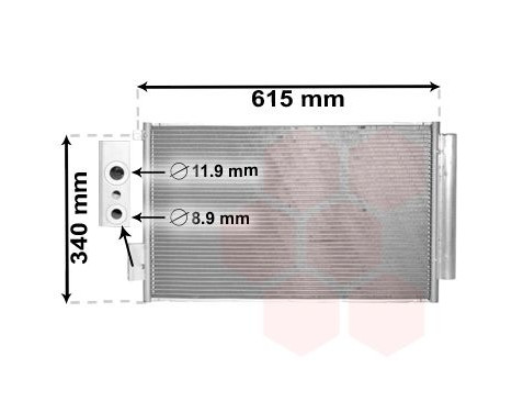 Condenseur, climatisation 17005412 International Radiators