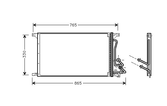 Condenseur, climatisation 18005304 International Radiators