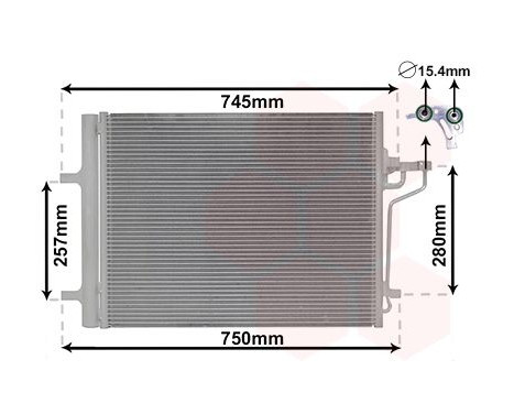 Condenseur, climatisation 18005488 International Radiators