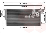 Condenseur, climatisation 18005617 International Radiators