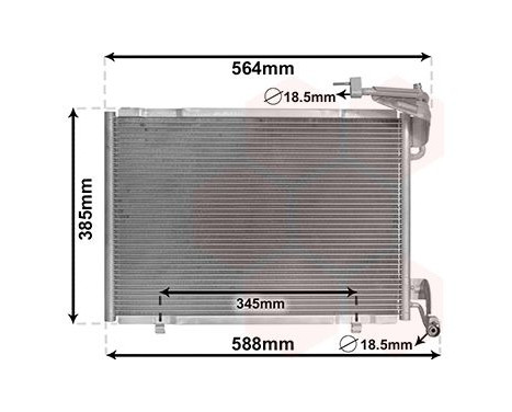 Condenseur, climatisation 18015711 International Radiators