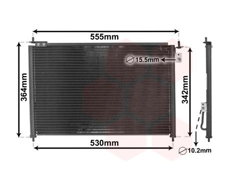 Condenseur, climatisation 25005209 International Radiators