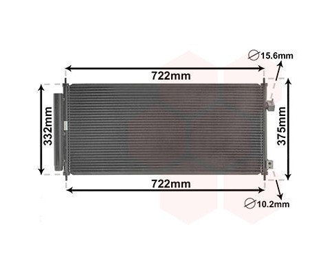 Condenseur, climatisation 25005248 International Radiators