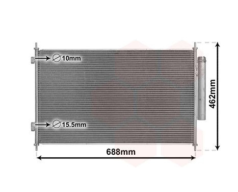 Condenseur, climatisation 25015700 International Radiators