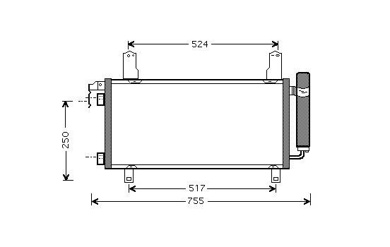 Condenseur, climatisation 27005157 International Radiators