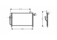 Condenseur, climatisation 27005195 International Radiators