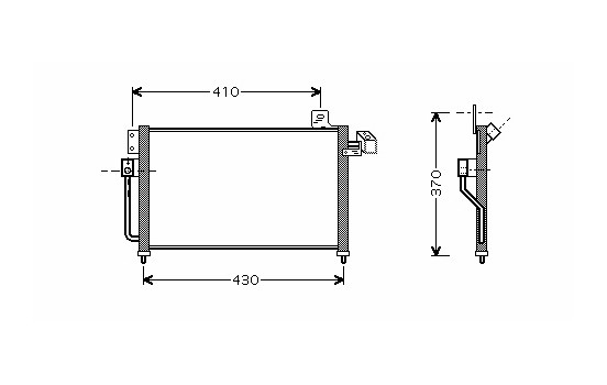 Condenseur, climatisation 27005195 International Radiators