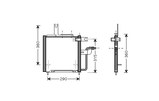 Condenseur, climatisation 27005197 International Radiators