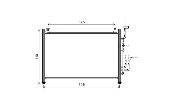 Condenseur, climatisation 27005236 International Radiators