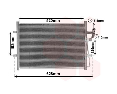 Condenseur, climatisation 27005281 International Radiators