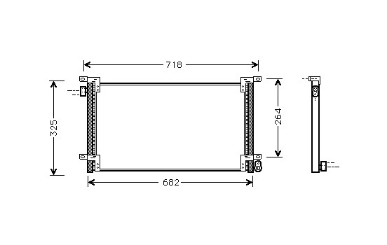 Condenseur, climatisation 28005044 International Radiators