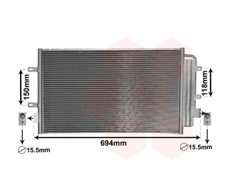 Condenseur, climatisation 28005127 International Radiators