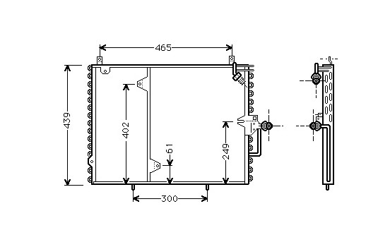Condenseur, climatisation 30005160 International Radiators