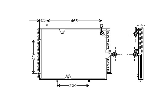 Condenseur, climatisation 30005170 International Radiators