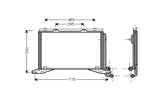 Condenseur, climatisation 30005222 International Radiators