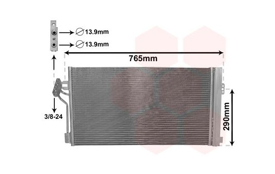 Condenseur, climatisation 30005352 International Radiators