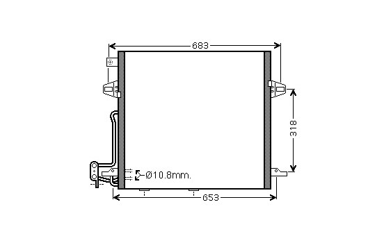 Condenseur, climatisation 30005406 International Radiators