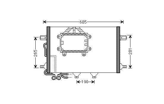 Condenseur, climatisation 30005562 International Radiators