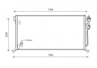 Condenseur, climatisation 32005220 International Radiators