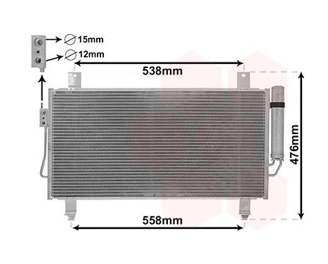 Condenseur, climatisation 32005252 International Radiators