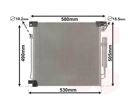 Condenseur, climatisation 32015700 International Radiators