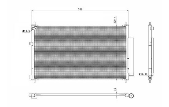 Condenseur, climatisation 350419 NRF