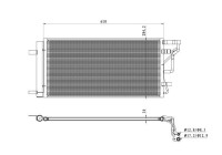 Condenseur, climatisation 350491 NRF