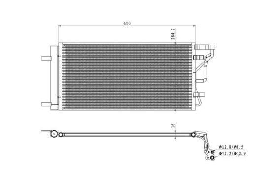Condenseur, climatisation 350491 NRF