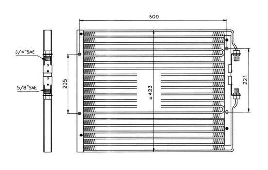 Condenseur, climatisation 35059 NRF