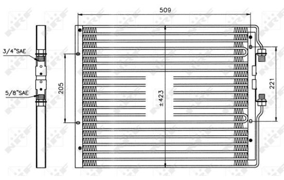 Condenseur, climatisation 35059 NRF, Image 2