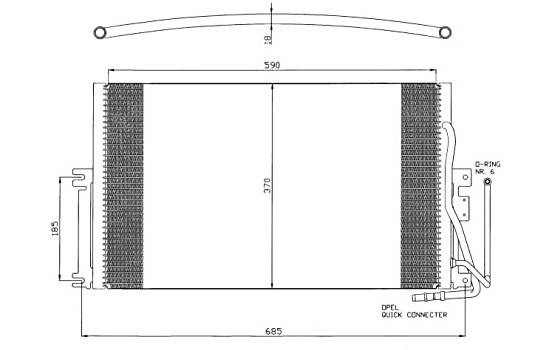 Condenseur, climatisation 35342 NRF, Image 6