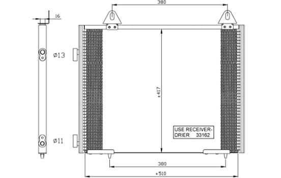 Condenseur, climatisation 35351 NRF, Image 6