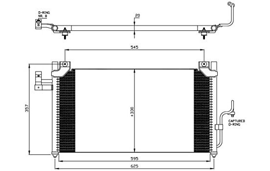 Condenseur, climatisation 35386 NRF