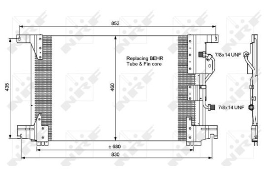 Condenseur, climatisation 35772 NRF