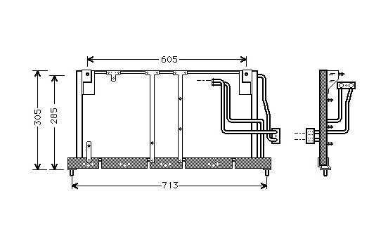 Condenseur, climatisation 37005225 International Radiators