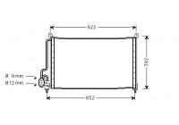Condenseur, climatisation 37005229 International Radiators