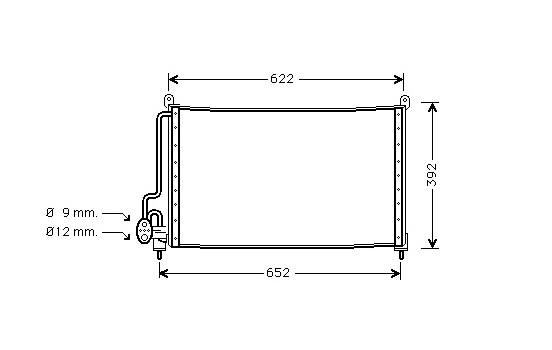 Condenseur, climatisation 37005229 International Radiators
