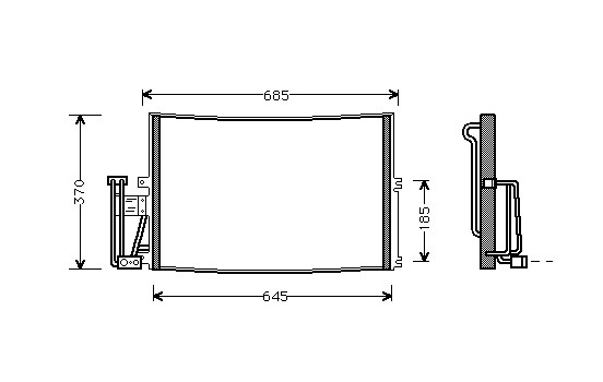Condenseur, climatisation 37005241 International Radiators