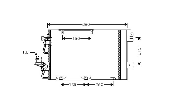Condenseur, climatisation 37005367 International Radiators
