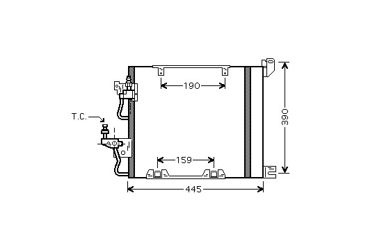 Condenseur, climatisation 37005368 International Radiators