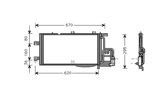 Condenseur, climatisation 37005370 International Radiators