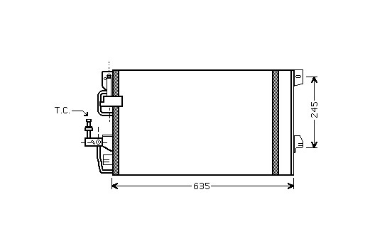 Condenseur, climatisation 37005390 International Radiators
