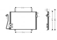 Condenseur, climatisation 43005221 International Radiators