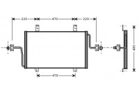 Condenseur, climatisation 43005279 International Radiators