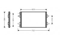Condenseur, climatisation 43005294 International Radiators