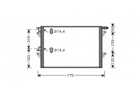 Condenseur, climatisation 43005297 International Radiators