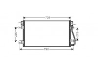 Condenseur, climatisation 43005348 International Radiators