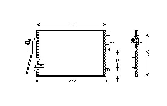 Condenseur, climatisation 43005376 International Radiators