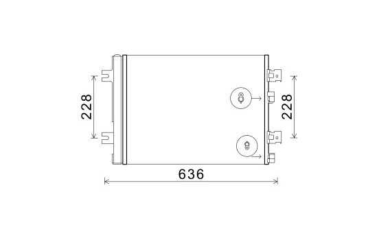 Condenseur, climatisation 43005467 International Radiators